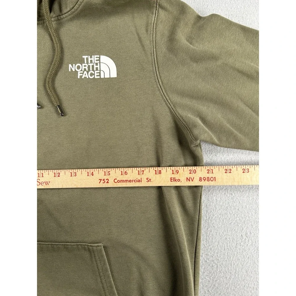 The North Face Hoodie Mens S Small Green Half Dome Pullover Fleece Sweatshirt